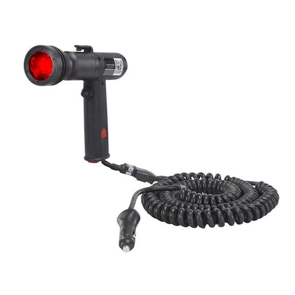 Larson Electronics HL-85-3W1-RED 3 watt Red LED Handheld Hunting Pistol Grip Spotlight with 16 ft. Coil Cord